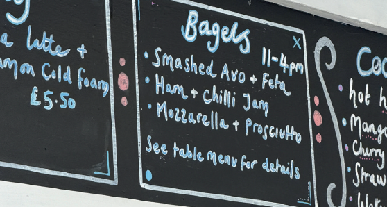 Bagels at Alcatraz in Perranporth